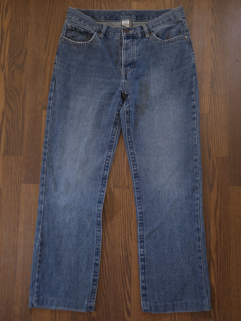 Vintage OTB Jeans One Tough Brand 2000s dark wash relaxed fit blue denim - 31x29